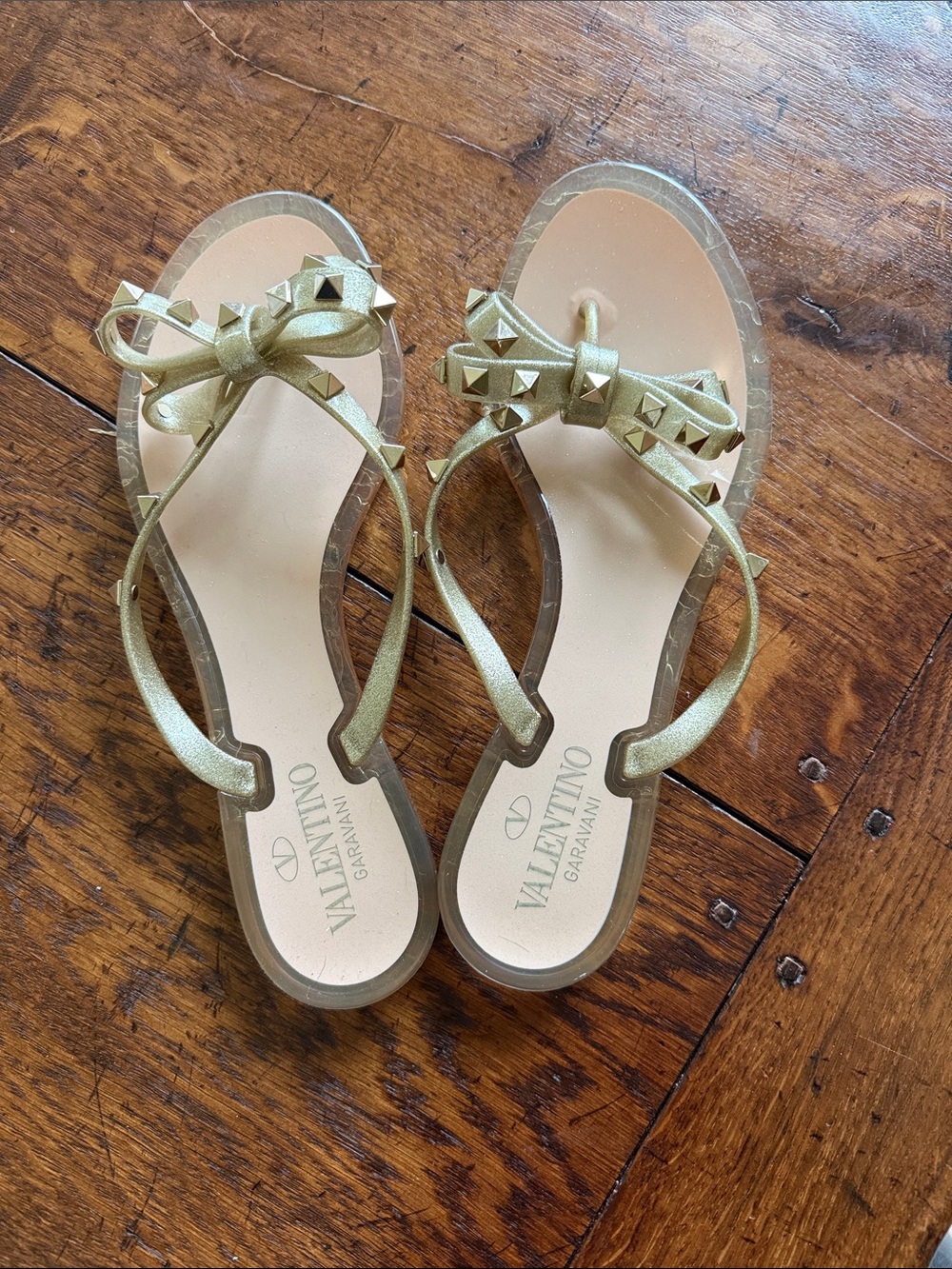 valentino jelly rockstars flip flop 39